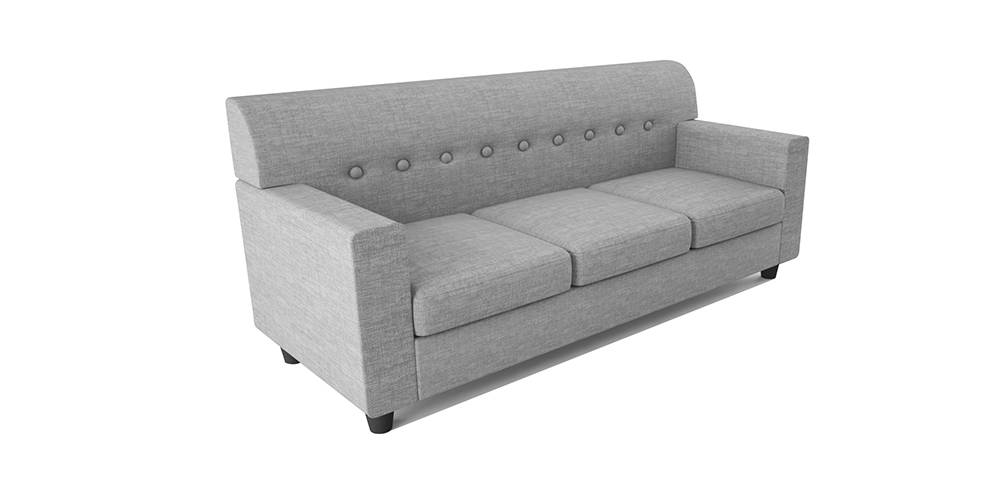 Solitaire Fabric Sofa - Light Grey